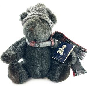 Vintage 1984 Bears by Letitia Oswald Jr. Teddy Bear Hat Scarf Tag Kentucky 10”